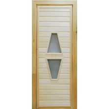 Двери для бани и сауны ПО-10 Сатин (Липа)