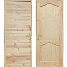 Входная деревянная дверь «ЗИМА - Имитация бруса / Каролина»