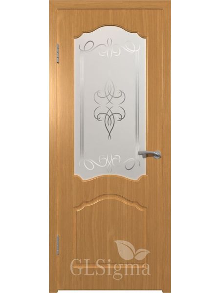 Межкомнатная дверь ВФД GL Sigma 32 ПО (Миланский орех)