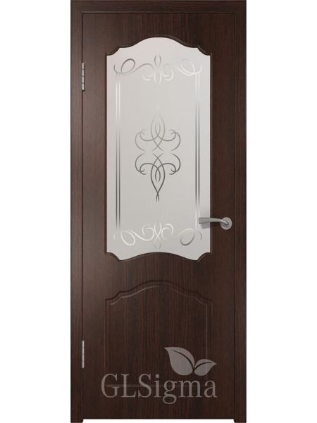 Межкомнатная дверь ВФД GL Sigma 32 ПО (Венге)