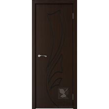 Межкомнатные двери Крона ПГ Лидия (Темный шоколад)
