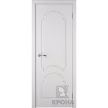 Межкомнатные двери Крона ПГ Соната (Белая эмаль)