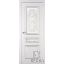 Межкомнатные двери Крона ПО Стиль (Белая эмаль)