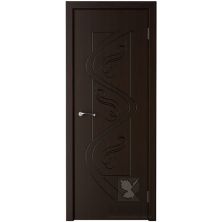 Межкомнатные двери Крона ПГ Вега (Темный шоколад)