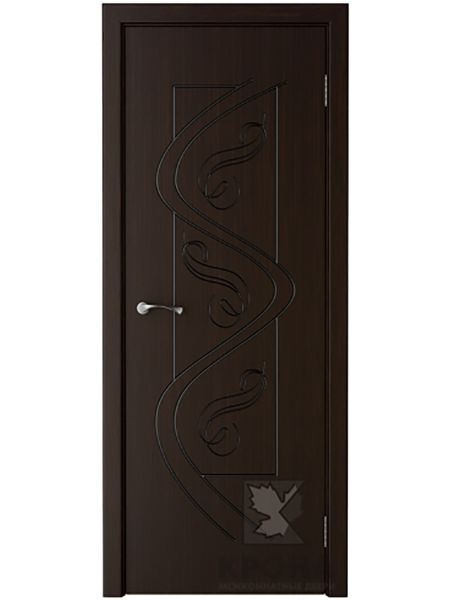 Межкомнатная дверь Крона ПГ Вега (Темный шоколад)