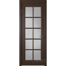 Межкомнатные двери ВФД Гланта 57ДО05 (Шоколадная эмаль - Белый сатинат)