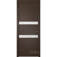 Межкомнатные двери ВФД Ньюта 59ДО05 (Шоколадная эмаль - Стекло белое)