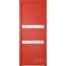 Межкомнатные двери ВФД Ньюта 59ДО07 (Красная эмаль - Стекло белое)