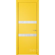 Межкомнатные двери ВФД Ньюта 59ДО08 (Желтая эмаль - Стекло белое)