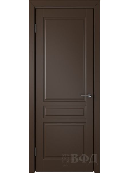 Межкомнатная дверь ВФД Стокгольм 56ДГ05 (Шоколадная эмаль)