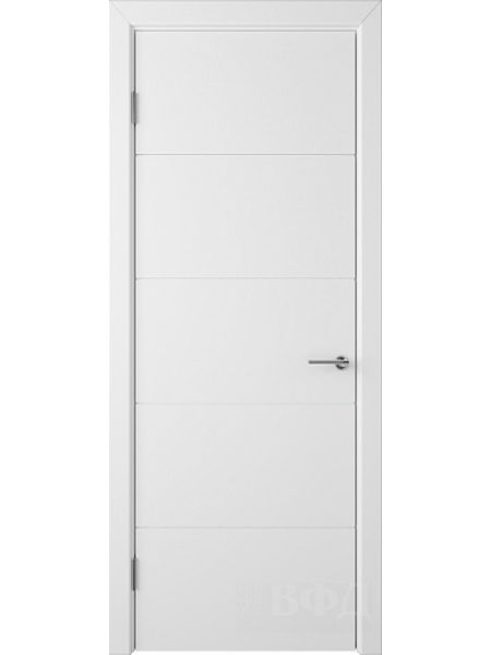 Межкомнатная дверь ВФД Тривиа 50ДГ0 (Белая эмаль)