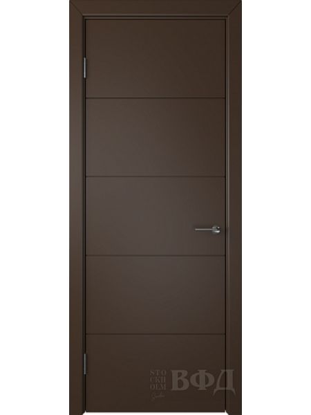 Межкомнатная дверь ВФД Тривиа 50ДГ05 (Шоколадная эмаль)